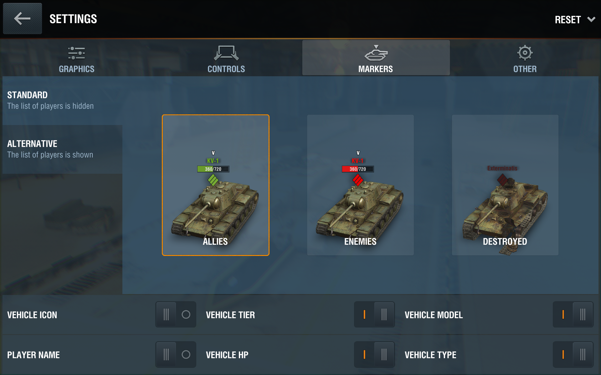 How to change your game settings World of Tanks Blitz